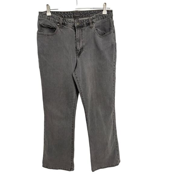 Chico's Womens 2S US L/12 Classic Gray Stretch Denim Jeans Western Cowgirl Ranch - Picture 1 of 9